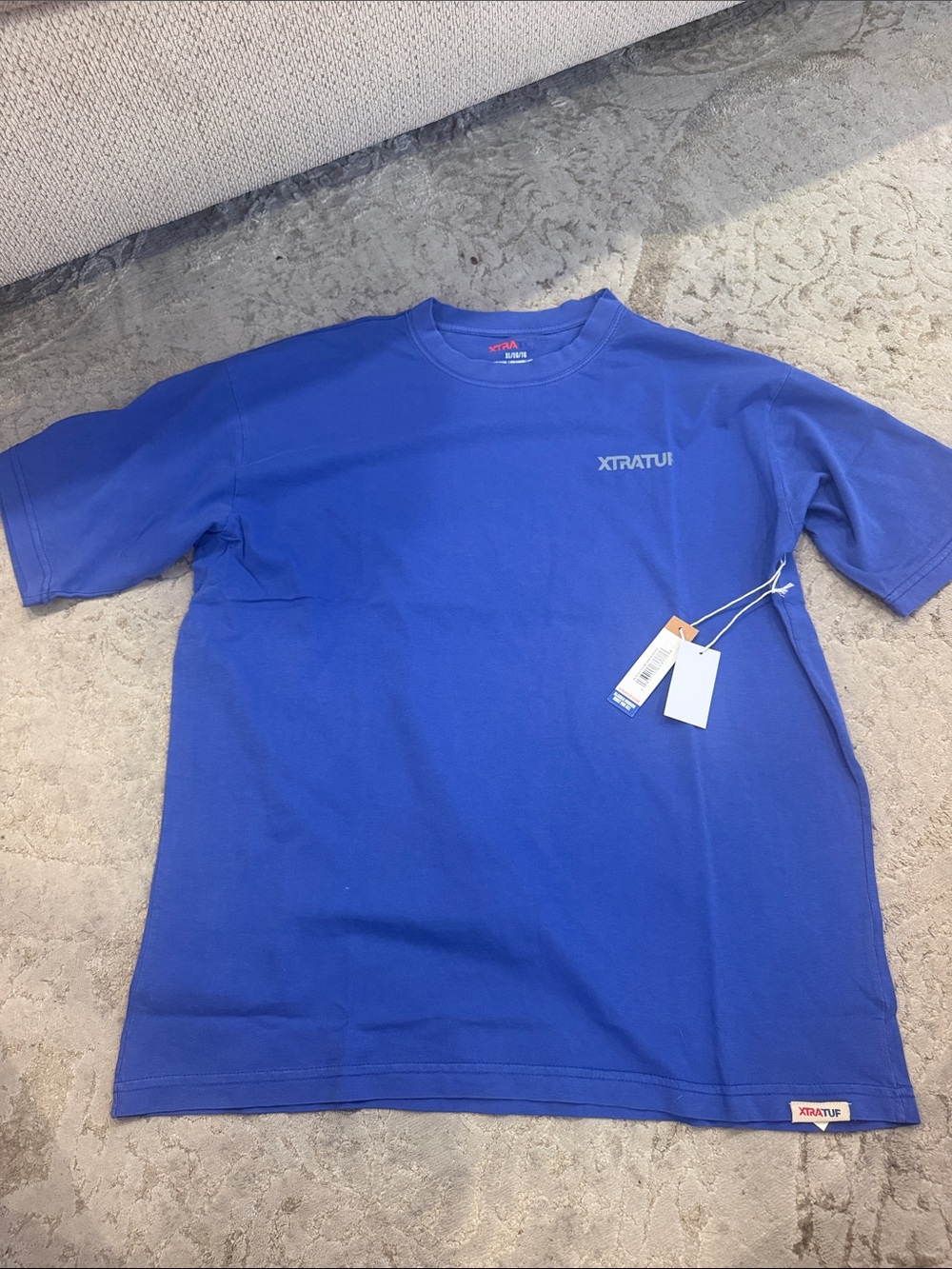 XTRATUF Men's Classic Crew Short Sleeve T-Shirt - Blue